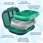 Chill Kids (Green/Navy) and Chill Mini (Crisp Grays) Lunch Box Set