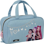 K-POP Demon Hunters HUNTR/X Rectangular Toiletry Bag with Handle, Children's Toiletry Bag, Adaptable to Cart, Ideal for Children from 5 to 14 Years, Comfortable and Versatile, Durable, 31 x 14 x 19 cm