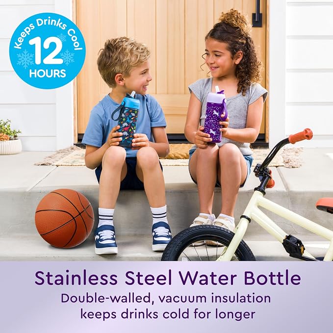2-in-1 Backpack & Insulated Lunch Bag Set With Stainless Steel Water Bottle