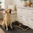 Wooden Dog Nail Scratch Board with Treat Box for Small & Medium Dogs
