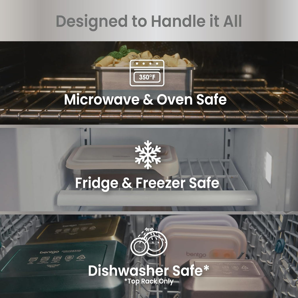 MicroSteel Heat & Eat Leak-Proof Stainless Steel Container