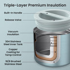 Stainless Steel Insulated Food Container, Leak-Proof, 19 fl oz