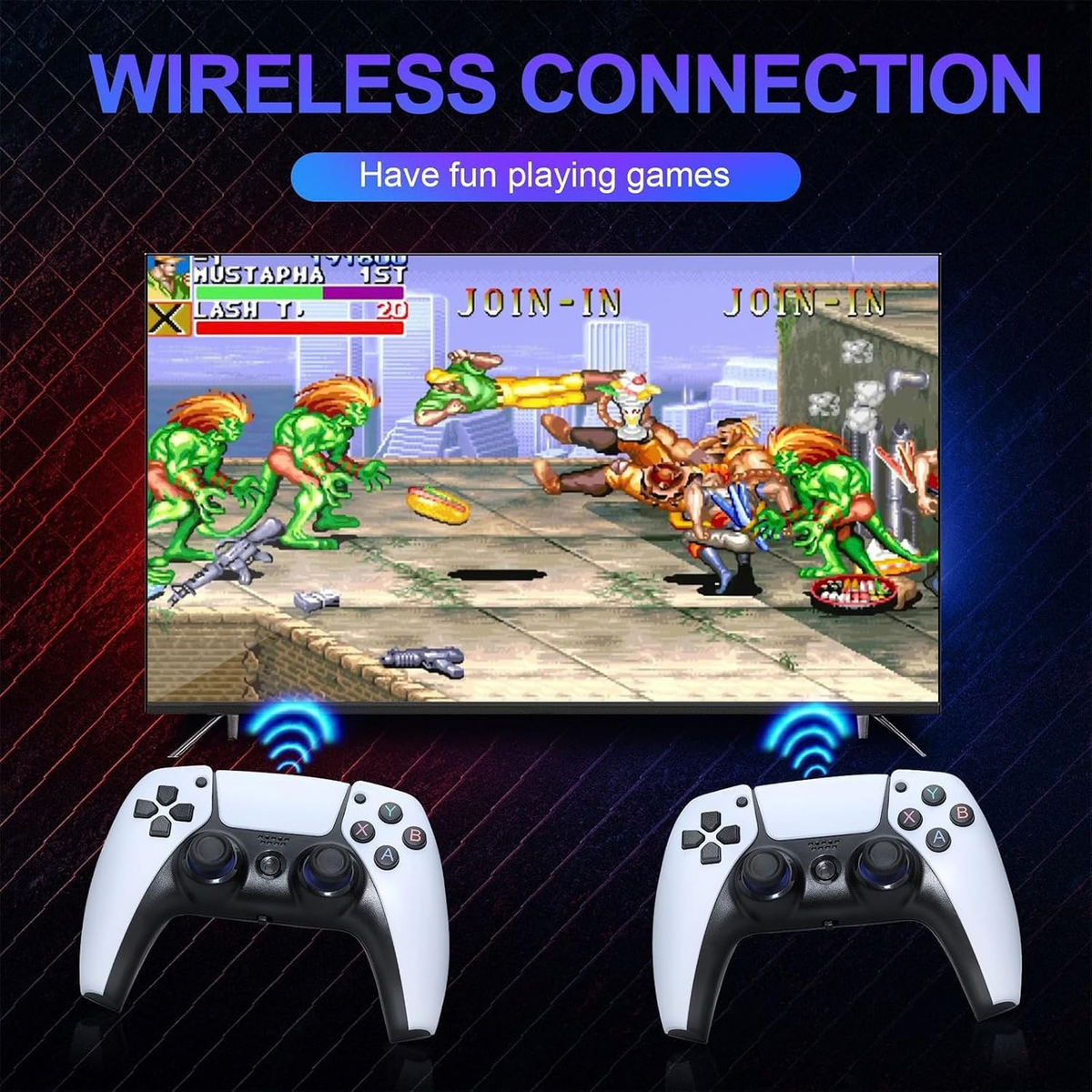 U10 Game Console with 10000 Games, 4K HDMI, Wireless Controllers