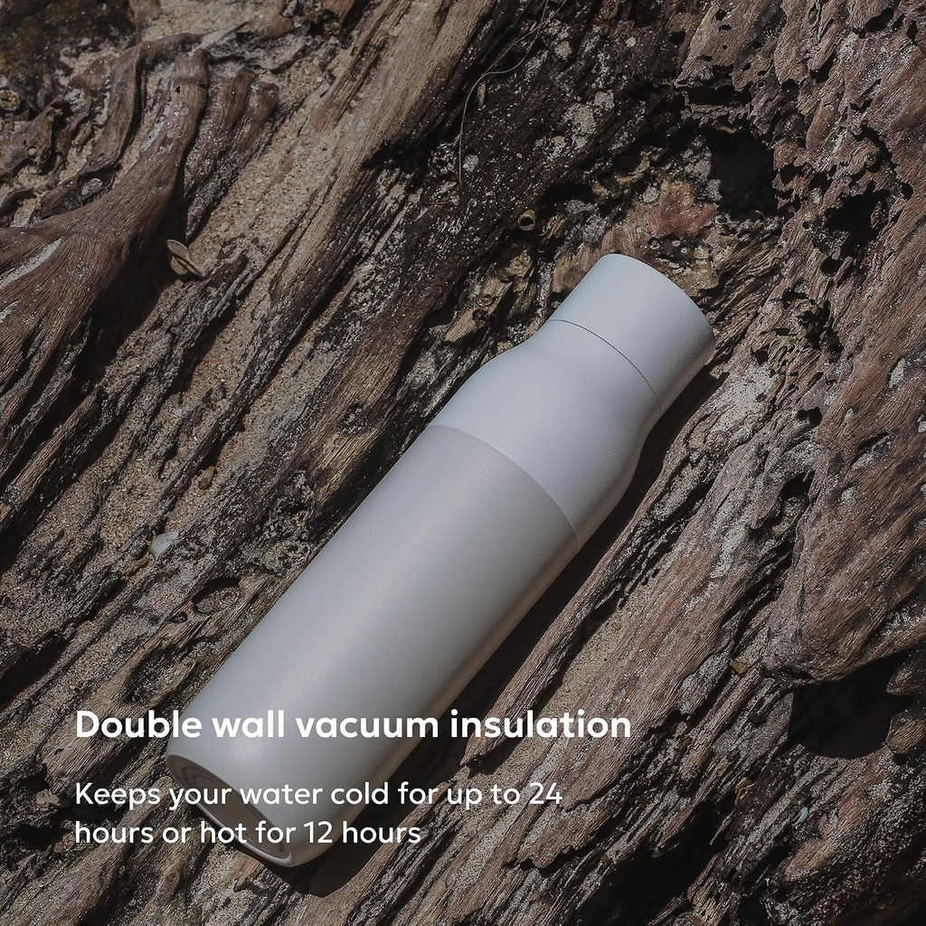 PureVis Smart Self-Cleaning UV Insulated Stainless Steel Water Bottle