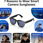 AI Smart Glasses, 8MP HD Camera, Bluetooth Audio, Real-Time Translation