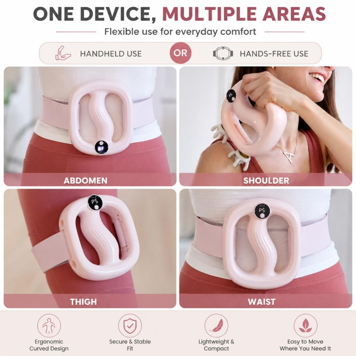 Fascia Ring Massager, Ergonomic for Deep Tissue & Full-Body Relaxation