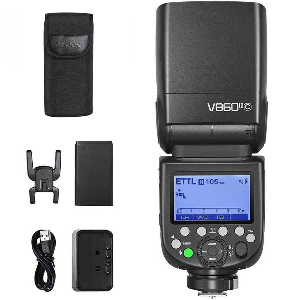 V860III Speedlite Flash Light, TTL 1/8000s High-Speed Sync Camera Flash with Modeling Light, 2.4G Wireless System & Rechargeable Li-ion Battery for Fujifilm, Olympus, Panasonic & Pentax Cameras