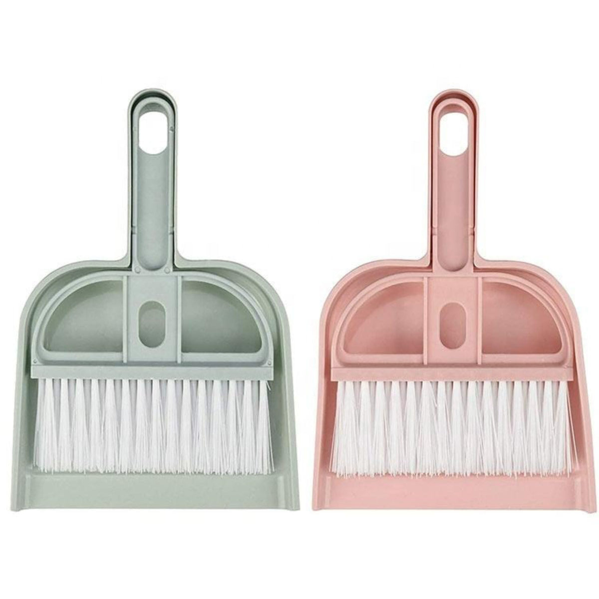 Mini Dustpan and Brush Set - Portable Desktop Sweeping Tool & Small Hand Broom Set