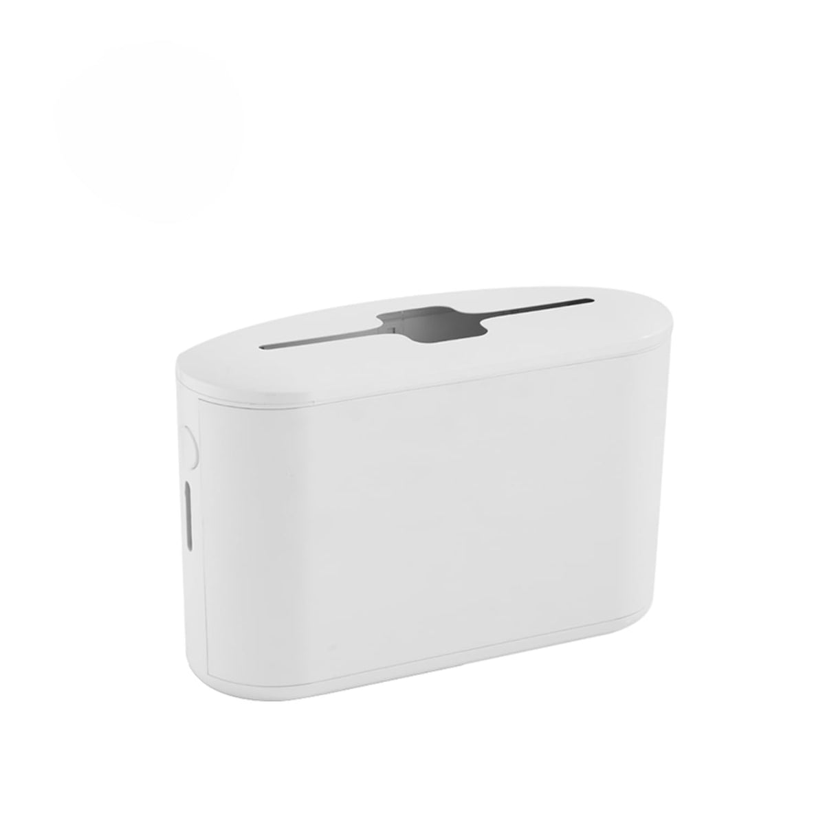 Pollock Desktop Paper Towel Dispenser - Modern Countertop Z-Fold & Multifold Paper Towel Holder for Bathroom, Kitchen, Office & Commercial Restrooms - Durable ABS Plastic (White, BLK-3857)