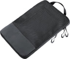 Black Packing Shirts Travel Compression Bag Large Pack Bag with Zip for Space-Saving Packing with Carry Handle Made of Polyester, Tarpaulin (Tarpaulin) in Black