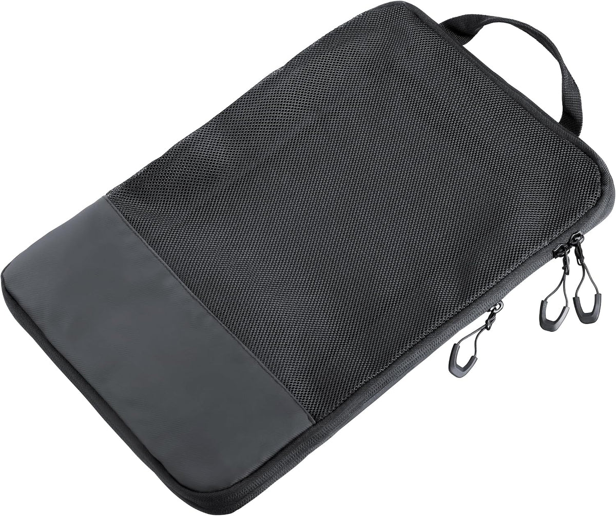 Black Packing Shirts Travel Compression Bag Large Pack Bag with Zip for Space-Saving Packing with Carry Handle Made of Polyester, Tarpaulin (Tarpaulin) in Black