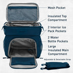 Prep Deluxe Insulated Meal Prep Lunch Bag for Adults, Holds 5 Meals