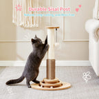 Made4Pets Cat Scratching Post, 23" Indoor Cat Scratcher with Self-Groomer