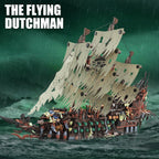 Pirate Ship Building Set with Lights, Flying Dutchman Model, 2159 Pieces