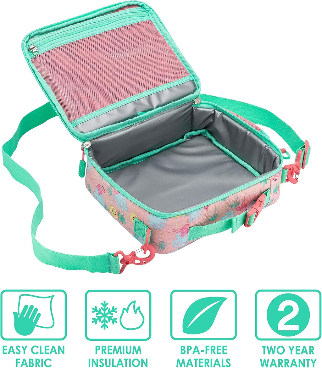 Prints Insulated Lunch Bag Set With Kids Bento-Style Lunch Box