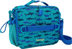 Prints Insulated Lunch Bag Set With Kids Bento-Style Lunch Box (Shark)