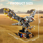 Mechanical Eagle Building Block Set with LED Light for Ages 8-12+