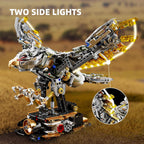 Mechanical Eagle Building Block Set with LED Light for Ages 8-12+