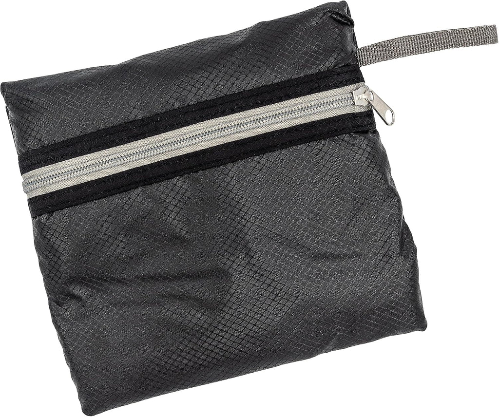 Bagtogo Luggage Bag - Foldable Travel Bag (35L), Water-Repellent & Lightweight Nylon, Adjustable Carry Straps, Waterproof Zips, Suitcase Strap for Trolley Attachment, black, Einheitsgröße