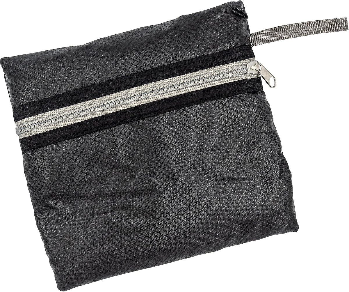 Bagtogo Luggage Bag - Foldable Travel Bag (35L), Water-Repellent & Lightweight Nylon, Adjustable Carry Straps, Waterproof Zips, Suitcase Strap for Trolley Attachment, black, Einheitsgröße