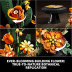 Flower Bouquet Building Blocks Set, Artificial Flowers Toy for Adults,Girls