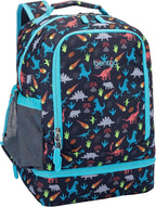2-in-1 Backpack & Insulated Lunch Bag Set With Kids Prints Lunch Box