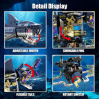 Mechanical Shark Building Set STEM Toy for Boys Ages 8-12, 8-14