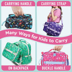 Kids Insulated Lunch Bag and Stainless Steel Lunch Box Set