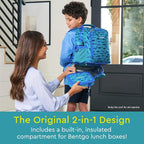 2-in-1 Backpack & Insulated Lunch Bag Set With Stainless Steel Water Bottle