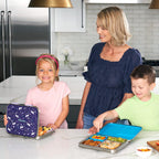 Kids Stainless Steel Prints Lunch Box Set With Reusable Stainless Steel Utensils (Unicorn)