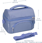 Modern Lunch Box (Dark Gray) Set With Deluxe Insulated Lunch Bag (Slate)