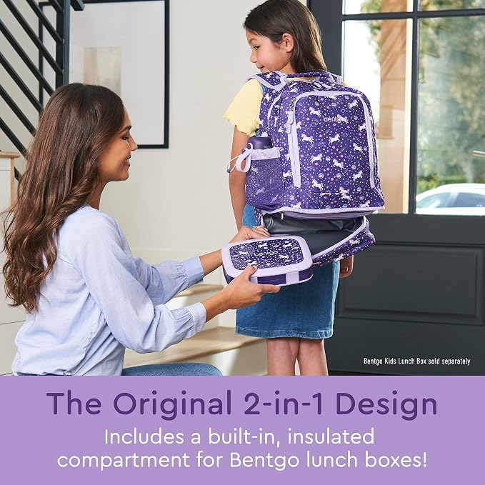 2-in-1 Backpack & Insulated Lunch Bag Set With Stainless Steel Water Bottle