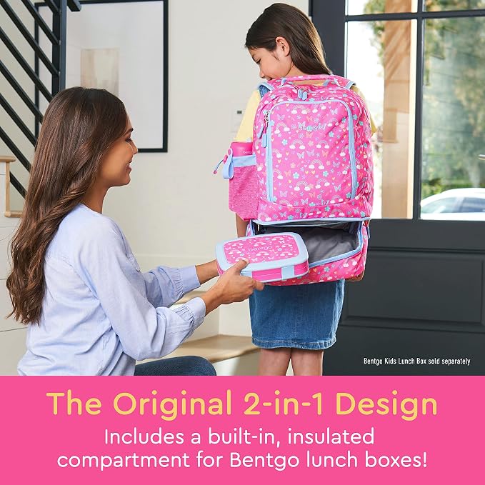 2-in-1 Backpack & Insulated Lunch Bag Set With Stainless Steel Water Bottle
