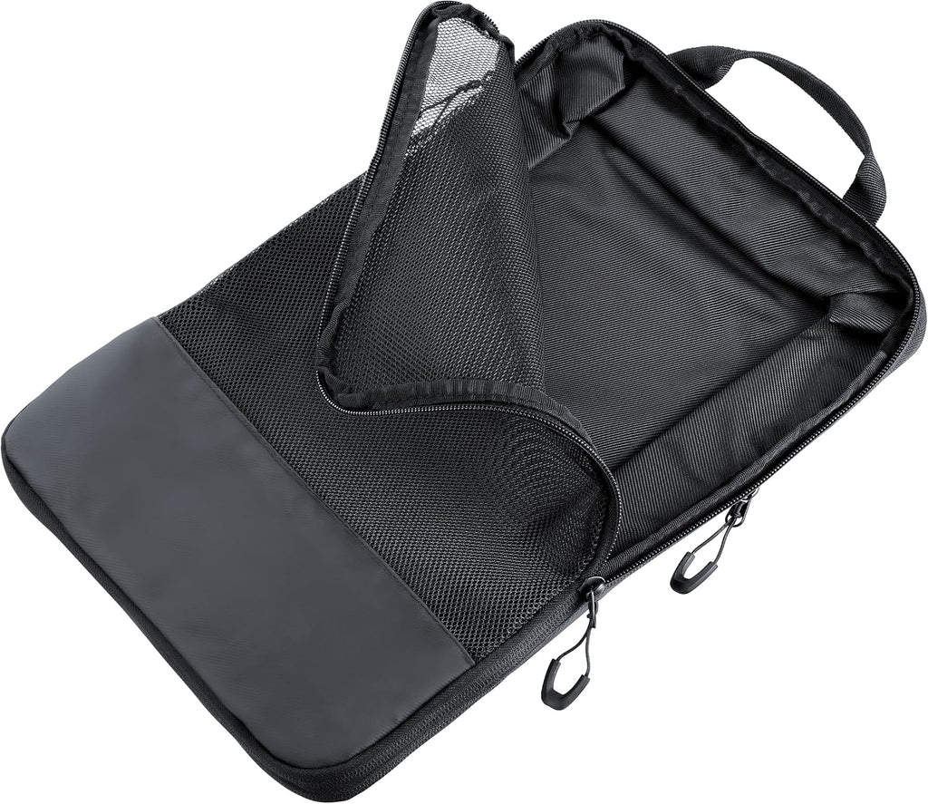 Black Packing Shirts Travel Compression Bag Large Pack Bag with Zip for Space-Saving Packing with Carry Handle Made of Polyester, Tarpaulin (Tarpaulin) in Black