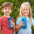 Kids Water Bottle 2-Pack, Replacement Straws Set