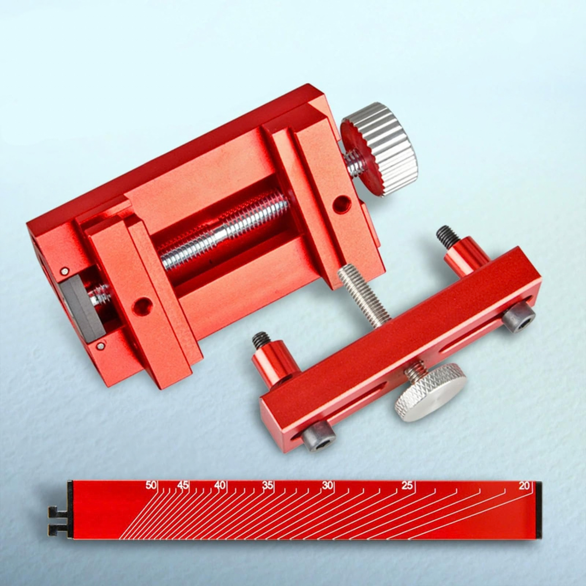 Chisel Sharpening Jig with Adjustable Angle Guide for Woodworking Tools and Blades
