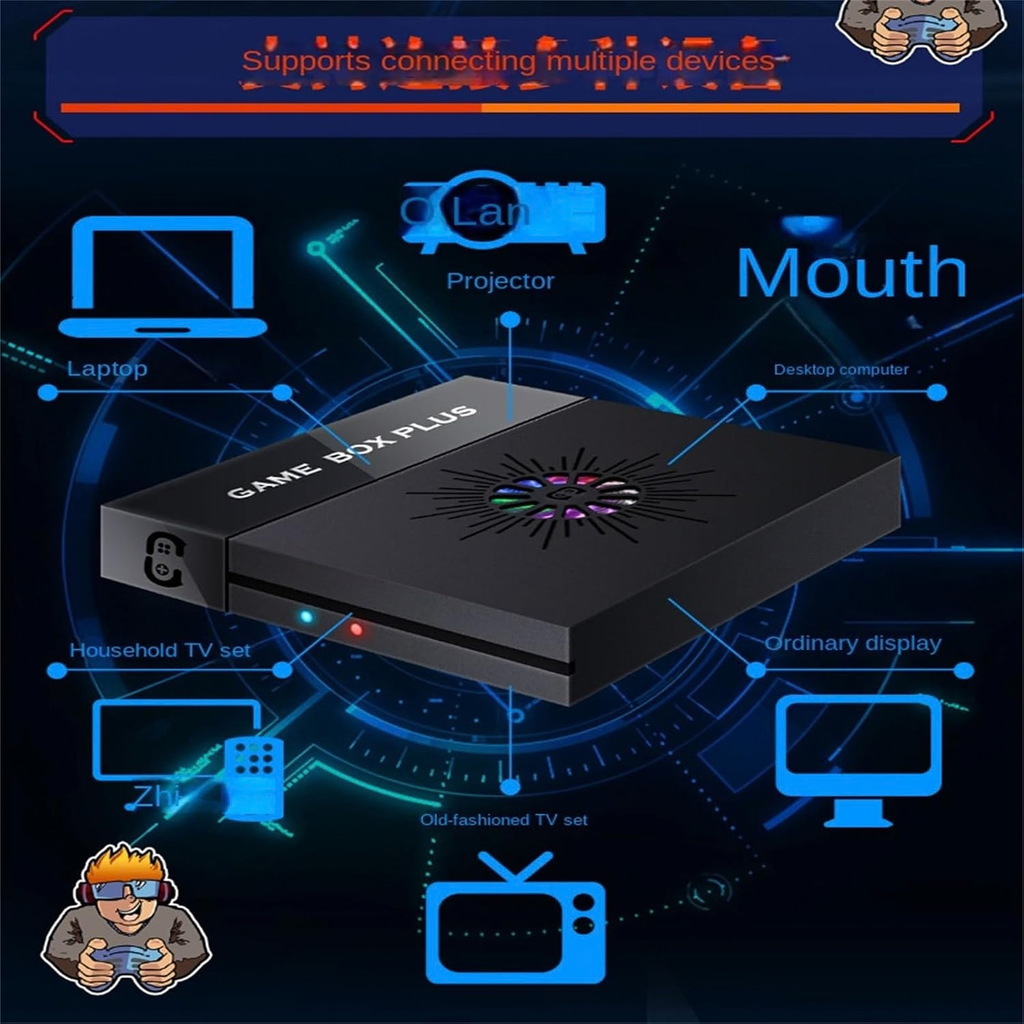 WUYJTIF X6S Super Game Box 4K HD Gaming Console 128GB 10000+ Games