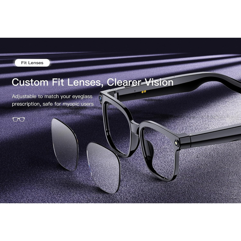 M02C AI Smart Glasses with Camera, Audio, Translation and Voice Assistant