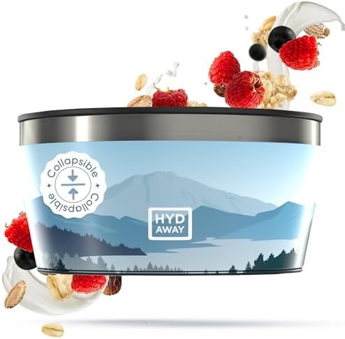1-Quart Collapsible Insulated Bowl with Lid