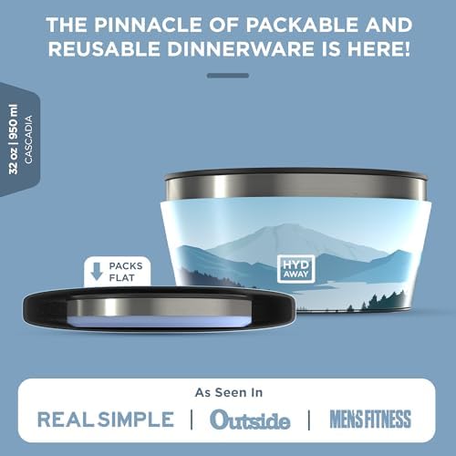 1-Quart Collapsible Insulated Bowl with Lid