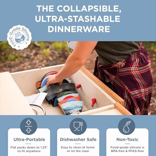 1-Quart Collapsible Insulated Bowl with Lid