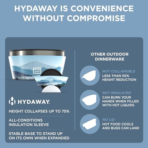 1-Quart Collapsible Insulated Bowl with Lid