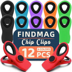 Chip Clips, Bag Clips for Food Storage, 12 Pack Multicolor