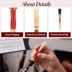 5PCS Oboe Reeds Medium, Oboe with 72mm/2.83" Reed, Oboe Instrument Accessory, No Soaking Required, Oboe Reeds for Beginners, 82 x 13 x 13mm