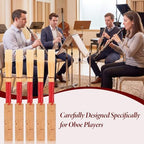 5PCS Oboe Reeds Medium, Oboe with 72mm/2.83" Reed, Oboe Instrument Accessory, No Soaking Required, Oboe Reeds for Beginners, 82 x 13 x 13mm