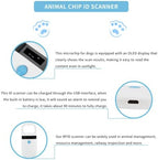 Gugxiom Pet Microchip Scanner, 134.2Khz/125Khz Pet Microchip Reader with OLED Display, Low Battery Alarm Animal Chip ID Scanner for FDX B(ISO11784/11785) and EMID microchips
