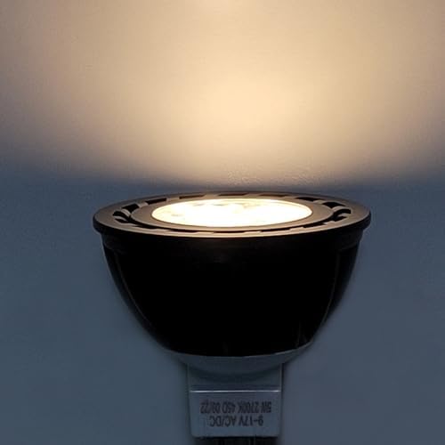 12 Pack 5W MR16 LED Bulbs, 12v 35w Halogen Replacement, GU5.3 Bi-Pin Base, Warm White 2700K, Non-Dimmable