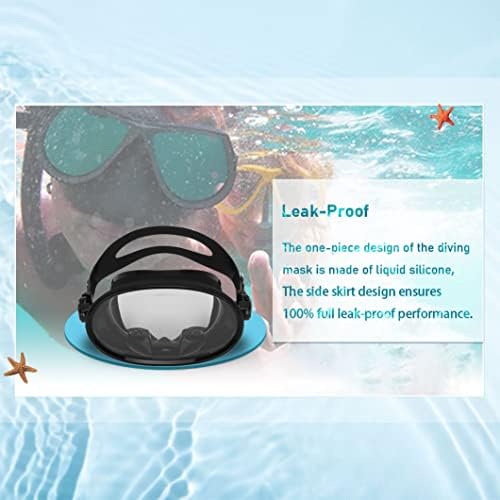 Gugxiom Diving Mask Snorkel Mask Adult Diving Goggles, Anti Fog Swim Mask Tempered Glass Snorkel Dive Mask ,Snorkeling Gear for Snorkeling Freediving Swimming Water Sports Supplies