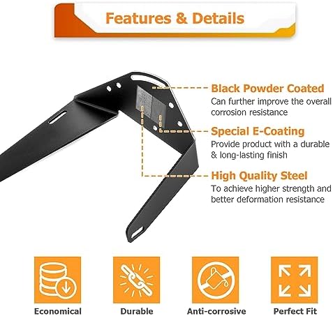 Front Hidden Bumper Light Bar Mount Fit for Ram 2500 3500 2019-2024