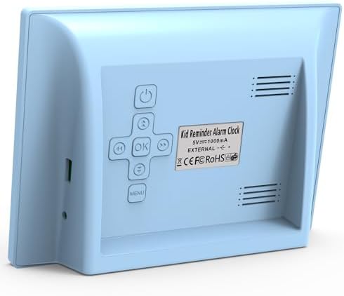 Kids Digital Alarm Clock, 7" LED Display